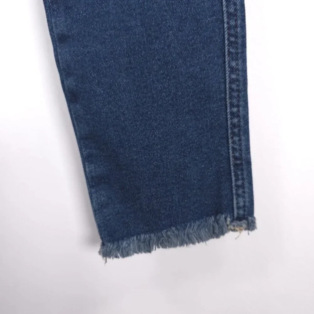 NWT FREE PEOPLE High Waist‎ Crop Raw Hem Denim Jegging Deep Indigo Size 28 & 29